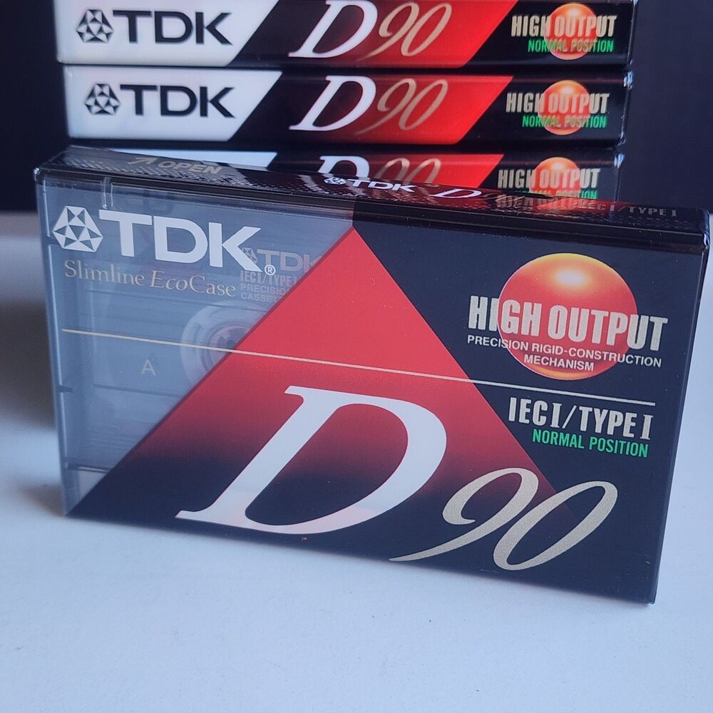 TDK D90 Blank Audio Cassette Tapes New Sealed Set Of 10 Type 1 Normal Position